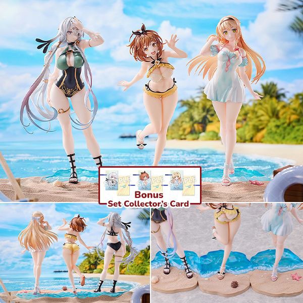 [Set of 3] [With Bonus] Scaled Figure 1/7 Reisalin Stout, Klaudia Valentz & Lila Decyrus - Swimsuit Ver. Atelier Ryza: Ever Darkness & the Secret Hideout By Solarain