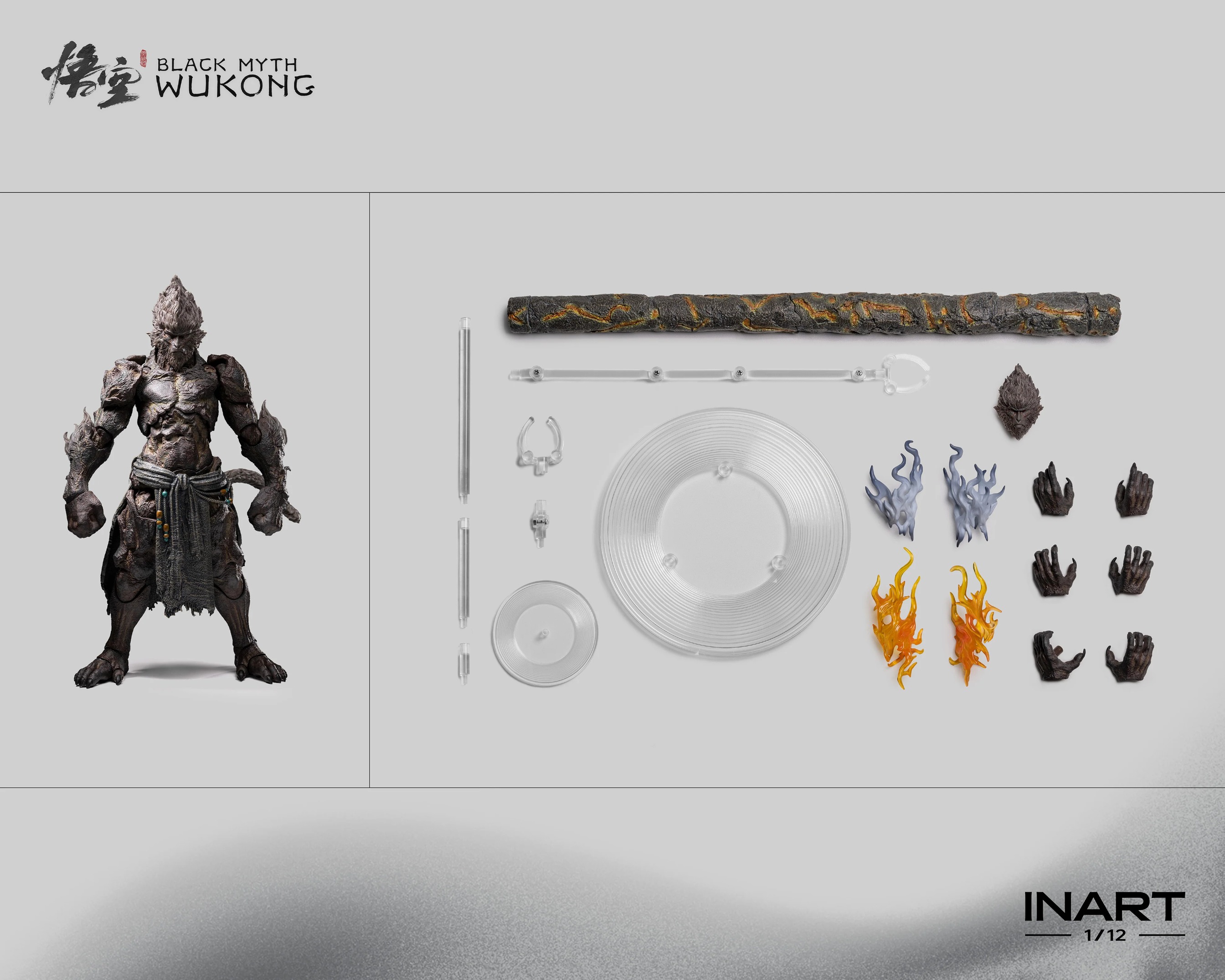 Action Figure 1/12 Stone Monkey - Black Myth : Wukong By INART