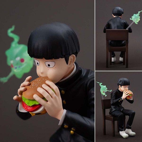 Scaled Figure Kageyama Shigeo & Dimple - Mob Psycho 100 III x Bunbougu Cafe 2022 (13cm) By Union Creative