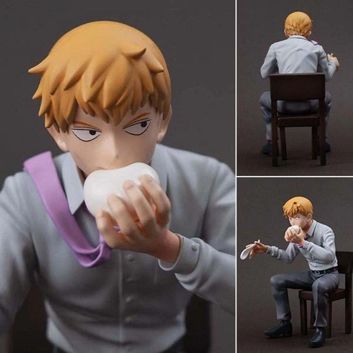 Image of Scaled Figure Reigen Arataka - Mob Psycho 100 III x Bunbougu Cafe 2022 (13,5cm) By Union Creative