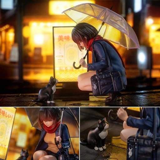 Image of Scaled Figure 1/7 Rainy Days Girl - Illustration by Catzz By Eusun