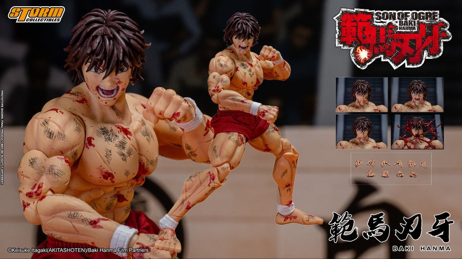 [LIMITED PRE-ORDER] Action Figure 1/6 Baki Hanma Son of Ogre The Strongest Father-son Fight on Earth 2024 Anime Pro Festival Event exclusive Edition By Storm Collectibles