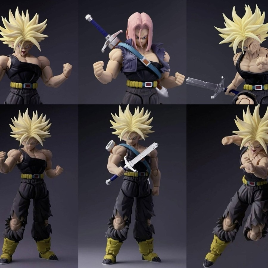 [READY STOCK ULTRA LIMITED ITEM] Action Figure 1/12 (Not SHF S.H.Figuarts) Trunks Unbound Wrath Warped Vengeance Battle Damage B Ver. - Dragonball Z By Tonsen Art Toys