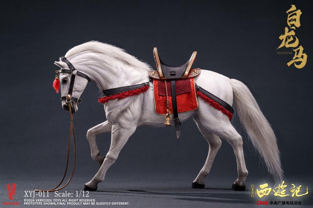 Action Figure 1/12 White Dragon Horse - Journey to the West (1986) 40th Anniversary Collector's Edition By Very Cool