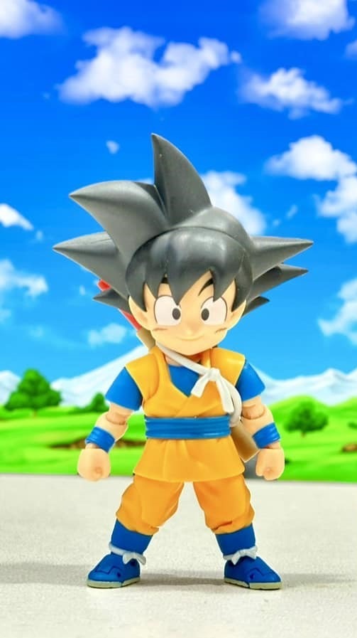 [READY STOCK LIMITED ITEM] SHF Custom chibi Songoku Daima + 3 headsclupt (ssj1,2,3) ver. (not SHF S.H.Figuarts bandai)