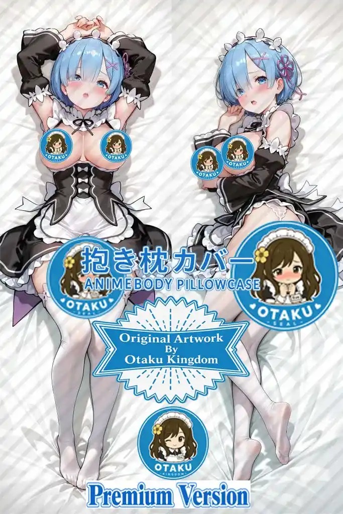 Dakimakura Anime Art Rem - Re:Zero Kara Hajimeru Isekai Seikatsu Pillow Cover Only Premium Version By Otaku Kingdom