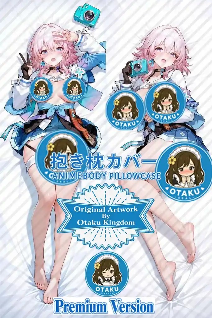 Dakimakura Anime Art March 7th - Honkai Star Rail Pillow Cover Only Premium Version By Otaku Kingdom