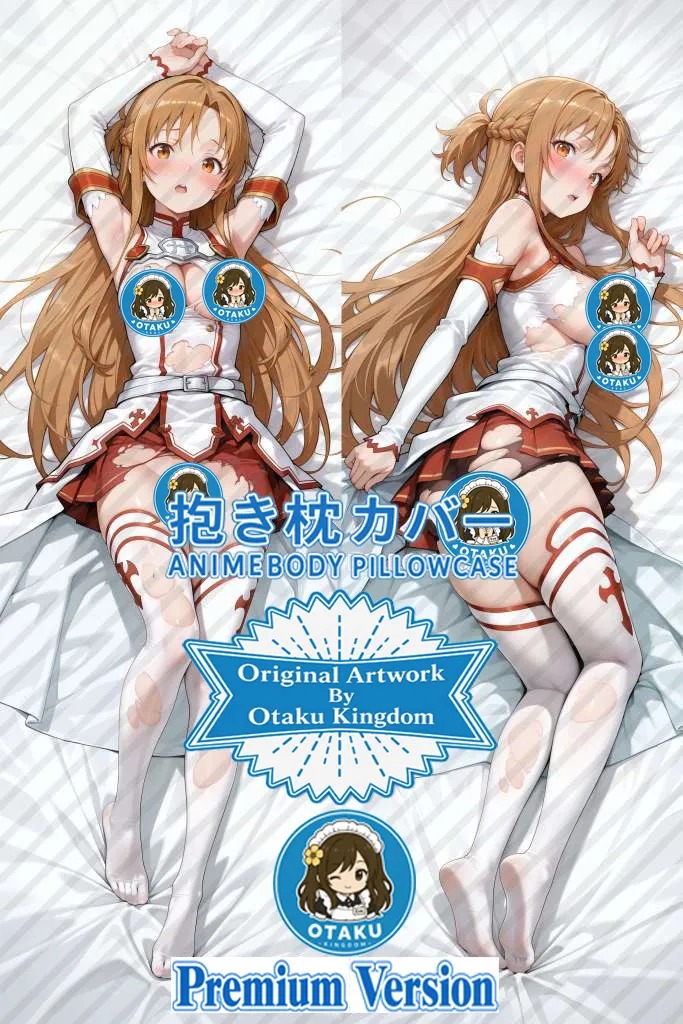 Dakimakura Anime Art Yuuki Asuna - Sword Art Online Pillow Cover Only Premium Version By Otaku Kingdom