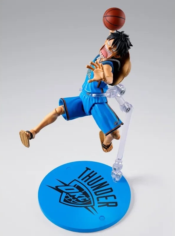SHF S.H.Figuarts MONKEY.D.LUFFY OKLAHOMA CITY THUNDER ver. - ONE PIECE×NBA By Premium Bandai