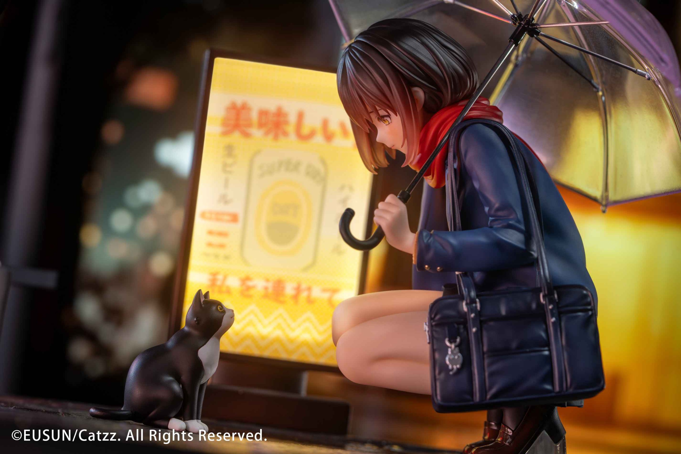 Scaled Figure 1/7 Rainy Days Girl - Illustration by Catzz By Eusun