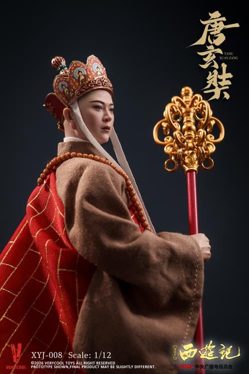 Action Figure 1/12 Tong Sam Zhong / Tang Sanzang - Journey to the West (1986) 40th Anniversary Collector's Edition By Very Cool
