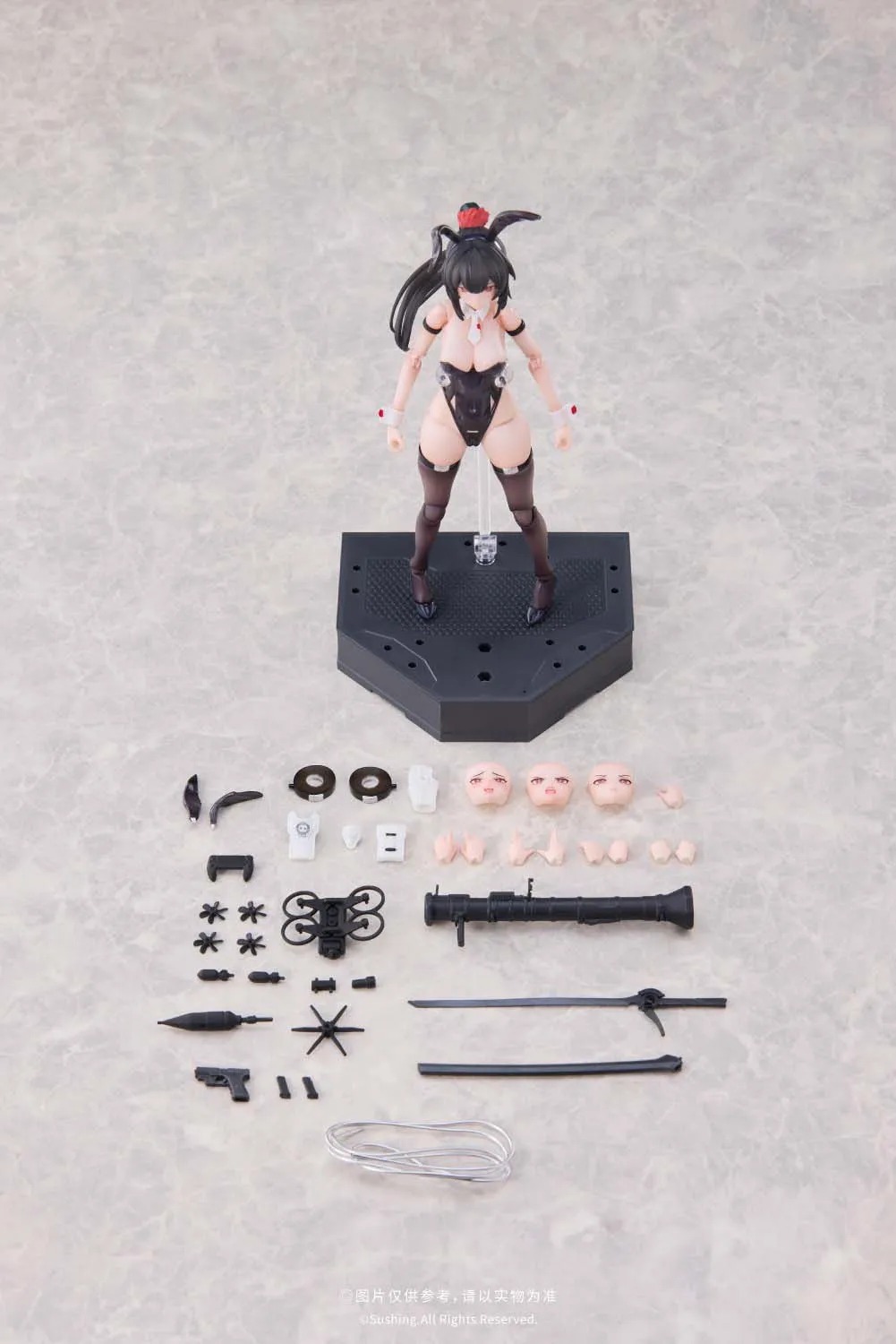 Action Figure 1/12 Bunny Rapid Action Squad Attacker Luna By Sushing
