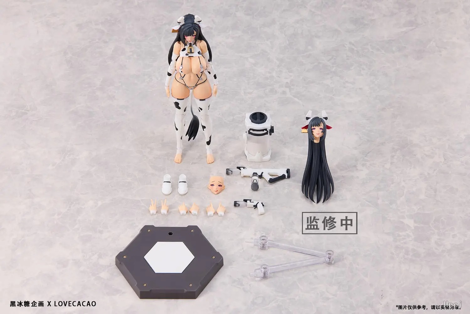 Action Figure 1/12 Milky White Cow Girl / Hei Bing Tang Qi Hua - Illustration by LOVECACAO By Black Rock Sugar