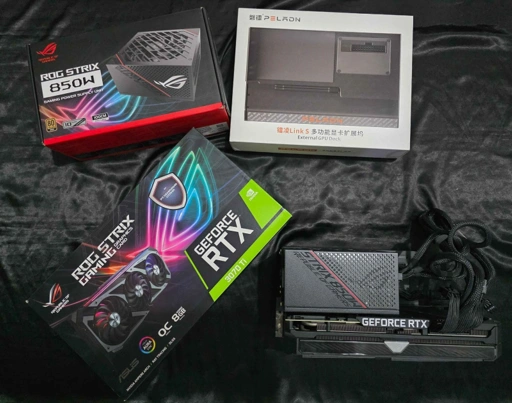 Image of [READY STOCK ITEM] (Kondisi Bekas) Peladin EGPU Kit lengkap termasuk 1 Slot Enclosure SSD NVMe + GPU ASUS ROG RTX 3070TI + Power Supply ASUS ROG Strix 850W 80+ Gold FULL MODULAR - VGA / GPU ASUS ROG RTX 3070TI ONLY