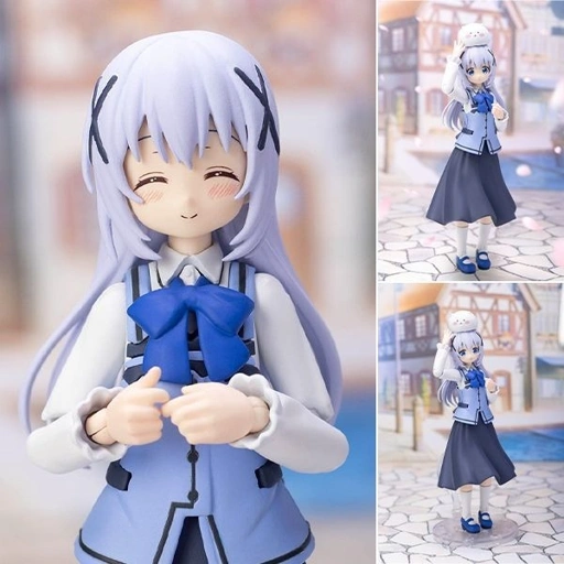 Image of Plafia Plastic Model Kit Kafuu Chino & Tippy - Gochuumon wa Usagi Desu ka? Bloom By PLUM