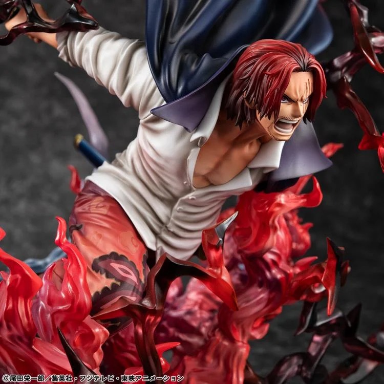Exclusive Figure One Piece Portrait of Pirates SA-MAXIMUM Red-Haired Pirates Captain Shanks - Kamusari Version BY MEGAHOUSE