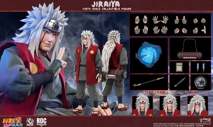 Action Figure 1/6 Jiraiya - Naruto Shippuden ROC019 By Rocket Toys