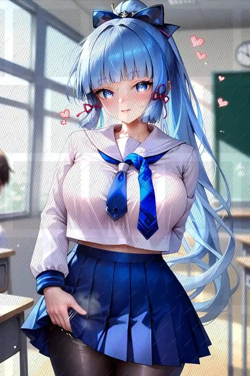 Image of Kamisato Ayaka (Genshin Impact) – 101 Pcs Uncensored High-Res NSFW Digital Art Collection [No Watermark]