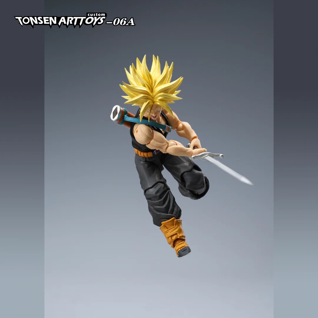[READY STOCK ULTRA LIMITED ITEM] Action Figure 1/12 (Not SHF S.H.Figuarts) Trunks Unbound Wrath Warped Vengeance A Ver. - Dragonball Z By Tonsen Art Toys