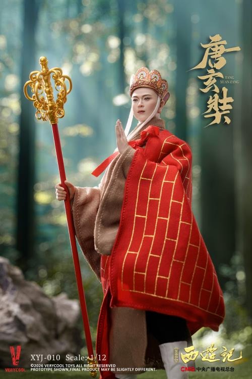 Action Figure 1/12 Tong Sam Zhong / Tang Sanzang - Journey to the West (1986) 40th Anniversary Collector's Edition By Very Cool