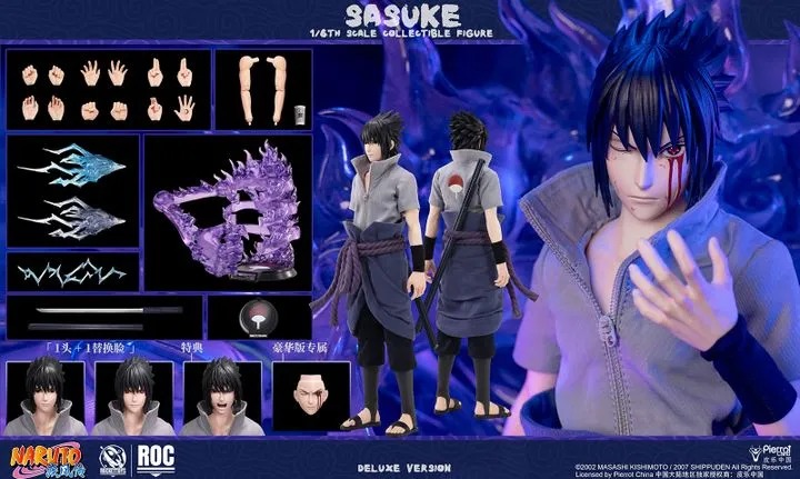 Action Figure 1/6 Uchiha Sasuke ROC017 Naruto Shippuden By Rocket Toys