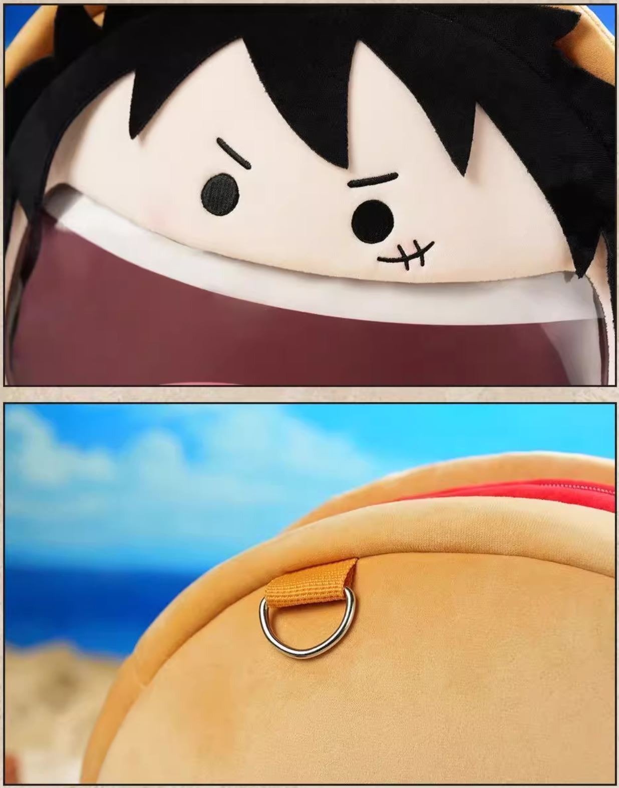 [READY STOCK ITEM] Monkey D. Luffy UWA Series Head Mascot BIG Ita Bag - One Piece (32x42cm) By bilibili Goods