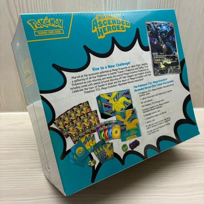 Original Pokémon TCG Mega Evolution Ascended Heroes Elite Trainer Box - ETB