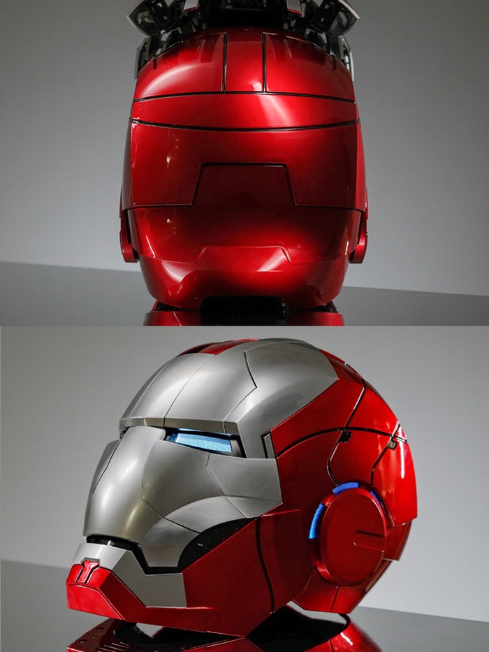 [READY STOCK LIMITED ITEM] Life Size Scaled 1/1 Iron-Man MK5 5.0 opening electric helmet By Hammer