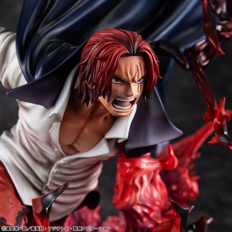 Exclusive Figure One Piece Portrait of Pirates SA-MAXIMUM Red-Haired Pirates Captain Shanks - Kamusari Version BY MEGAHOUSE