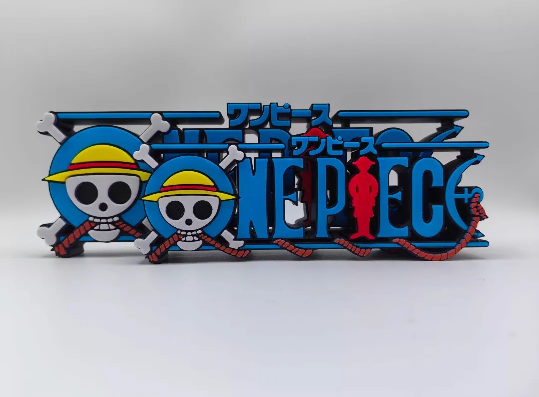 Epic 3D Premium Printed One Piece Logo Display Standee - The Ultimate Anime Shelf Sign! By Otaku Kingdom