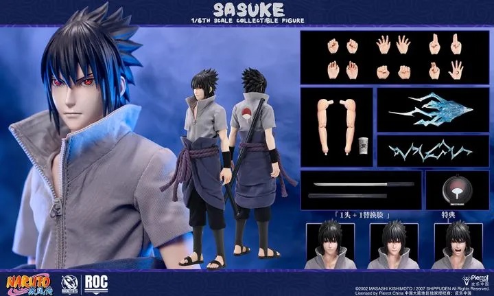 Action Figure 1/6 Uchiha Sasuke ROC017 Naruto Shippuden By Rocket Toys