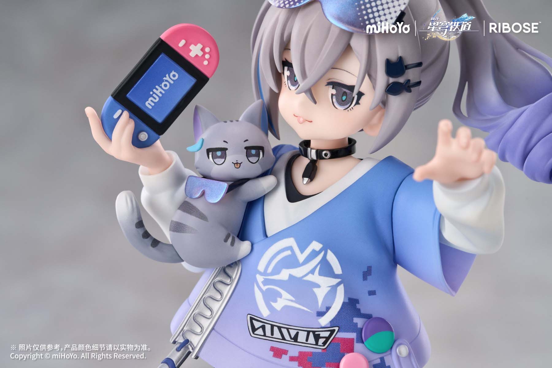 RISE UP+ Non Scaled Figure Silver Wolf - Little Cat Series Ver. Honkai: Star Rail (19cm) By RIBOSE