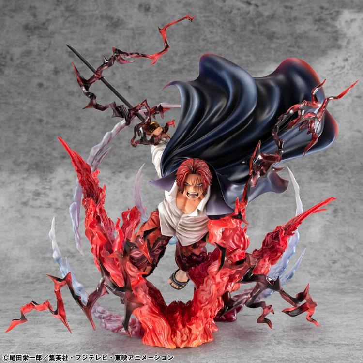 Exclusive Figure One Piece Portrait of Pirates SA-MAXIMUM Red-Haired Pirates Captain Shanks - Kamusari Version BY MEGAHOUSE