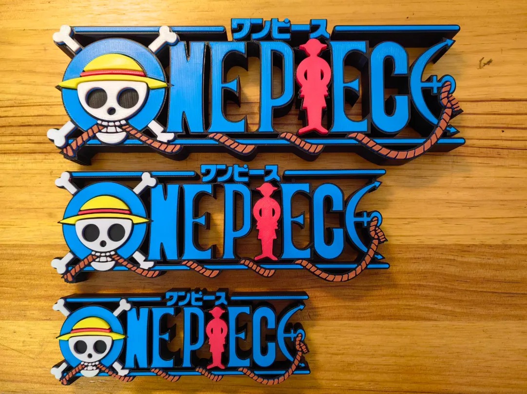Epic 3D Premium Printed One Piece Logo Display Standee - The Ultimate Anime Shelf Sign! By Otaku Kingdom