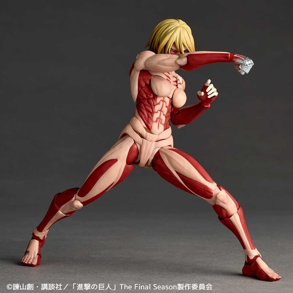 [With Bonus] Revoltech Amazing Yamaguchi Megata no Kyojin / Female Titan - Shingeki no Kyojin By Kaiyodo