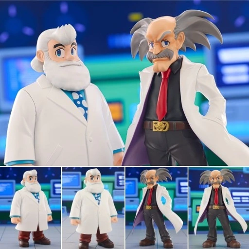 Image of OSHI WORKS Figure Dr. Wily & Dr. Light - Mega Man By Kotobukiya
