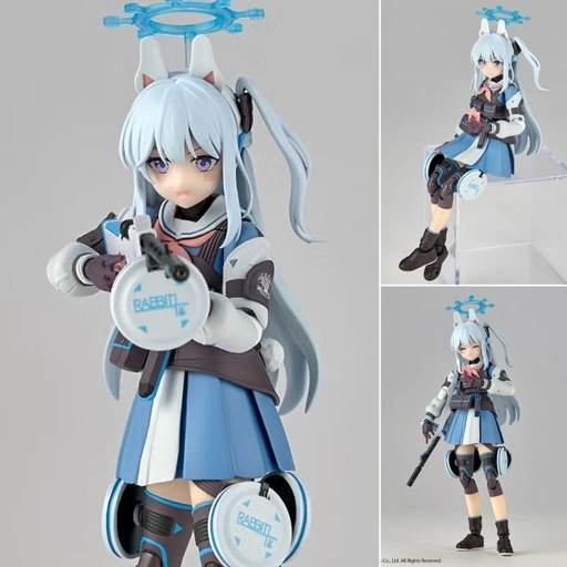 Image of Revoltech Action Figure Tsukiyuki Miyako - Blue Archive  By Kaiyodo