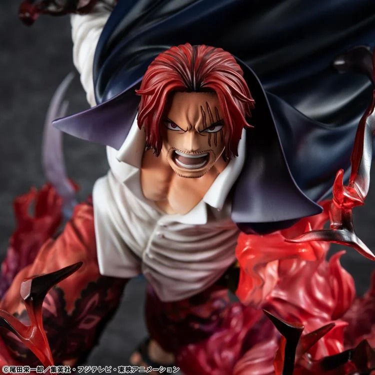 Exclusive Figure One Piece Portrait of Pirates SA-MAXIMUM Red-Haired Pirates Captain Shanks - Kamusari Version BY MEGAHOUSE