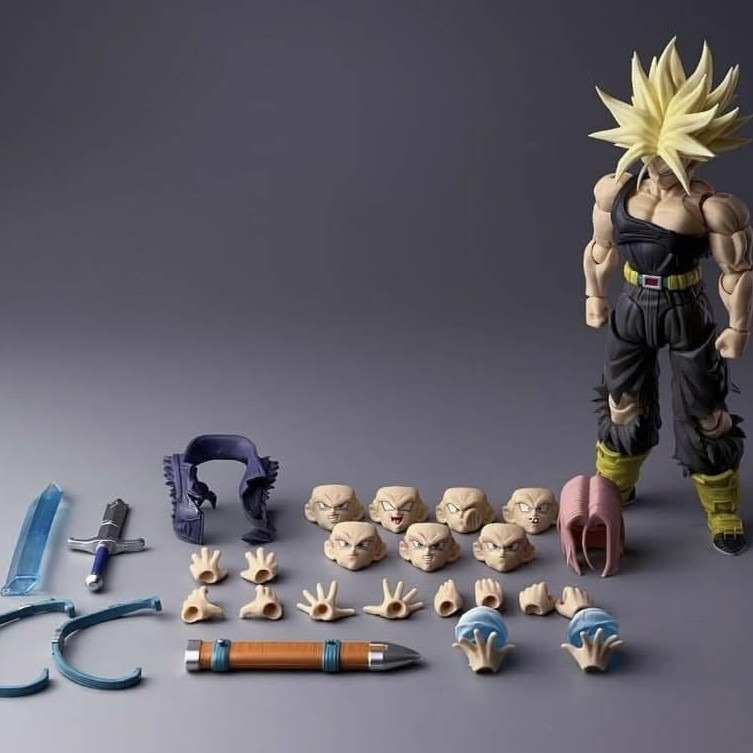 [READY STOCK ULTRA LIMITED ITEM] Action Figure 1/12 (Not SHF S.H.Figuarts) Trunks Unbound Wrath Warped Vengeance Battle Damage B Ver. - Dragonball Z By Tonsen Art Toys