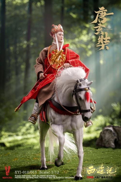 Action Figure 1/12 Tong Sam Zhong / Tang Sanzang - Journey to the West (1986) 40th Anniversary Collector's Edition By Very Cool