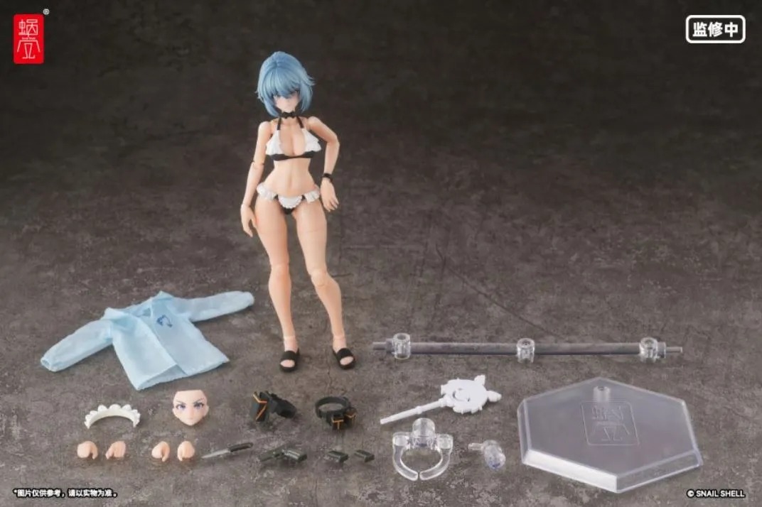 Snail Shell Action Figure 1/12 RA-02S Rapid Assault Tactical Maid Tokiwa Kazune - Summer Special Operation Ver. Illustration by Pinakes  By Snail Shell Studio