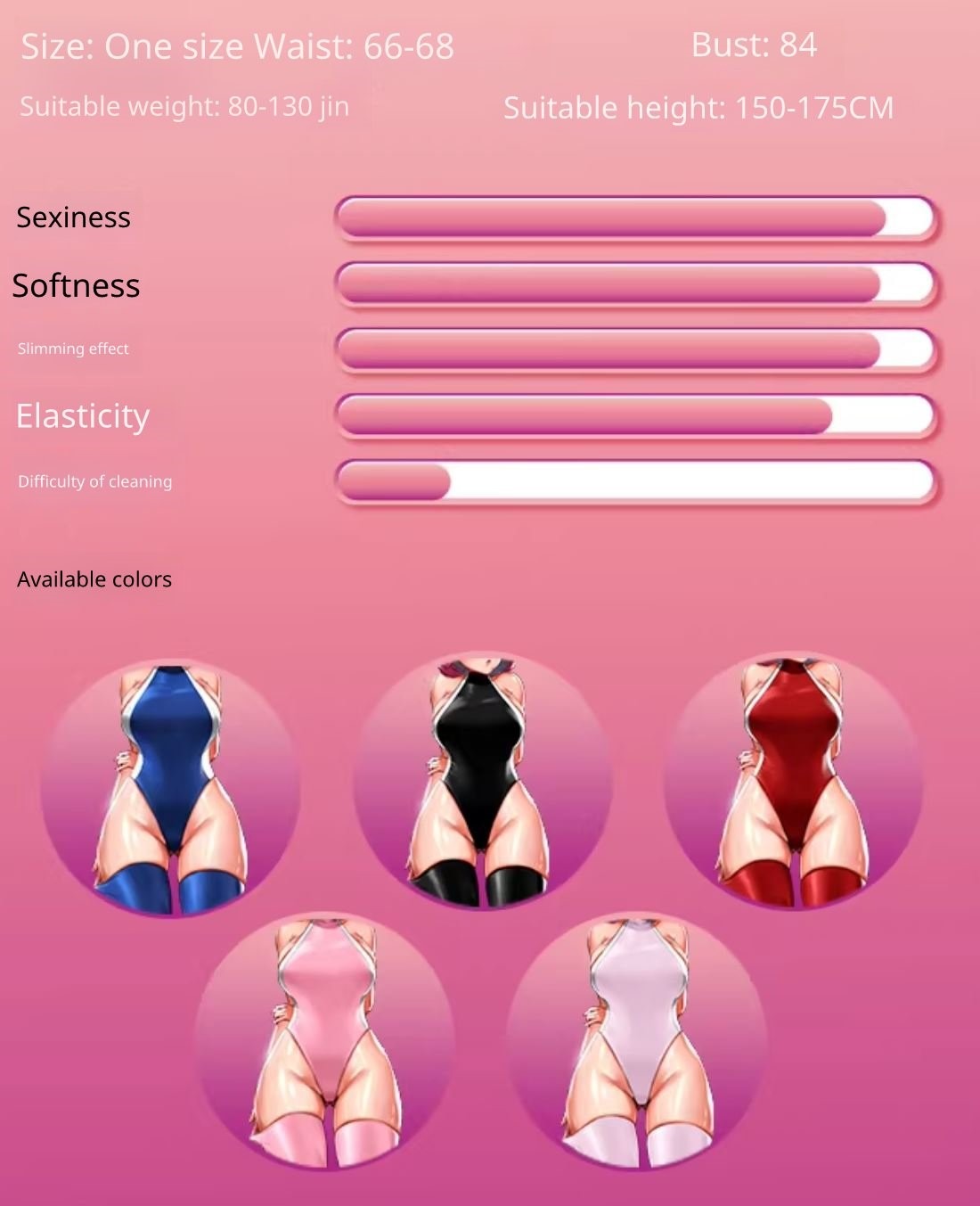 Bodysuit High Cut Tanpa Lengan Bahan Shiny Oil Glossy Satin - Leotard Lingerie Custome Sukumizu Sexy Model
