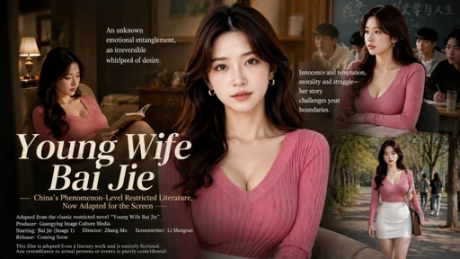 The Young Wife, Bai Jie - Eps 1-12 41 Min Fully Uncensored AI R18 Video With English Subtitle (AIAV-054)