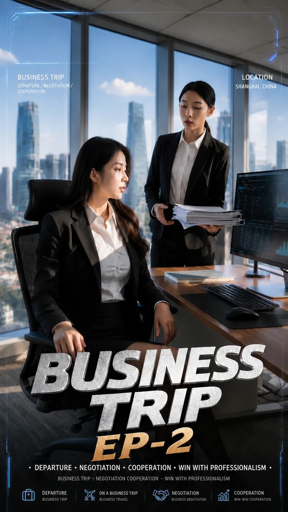 Business Trip R18 Full Uncensored AI Video Eps 1-4 + English Subtitle (AIAV-029) - Office Lady Seduction