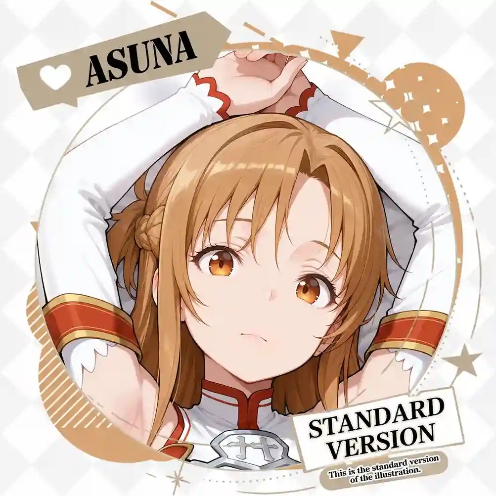Dakimakura Anime Art Yuuki Asuna - Sword Art Online Pillow Cover Only Premium Version By Otaku Kingdom