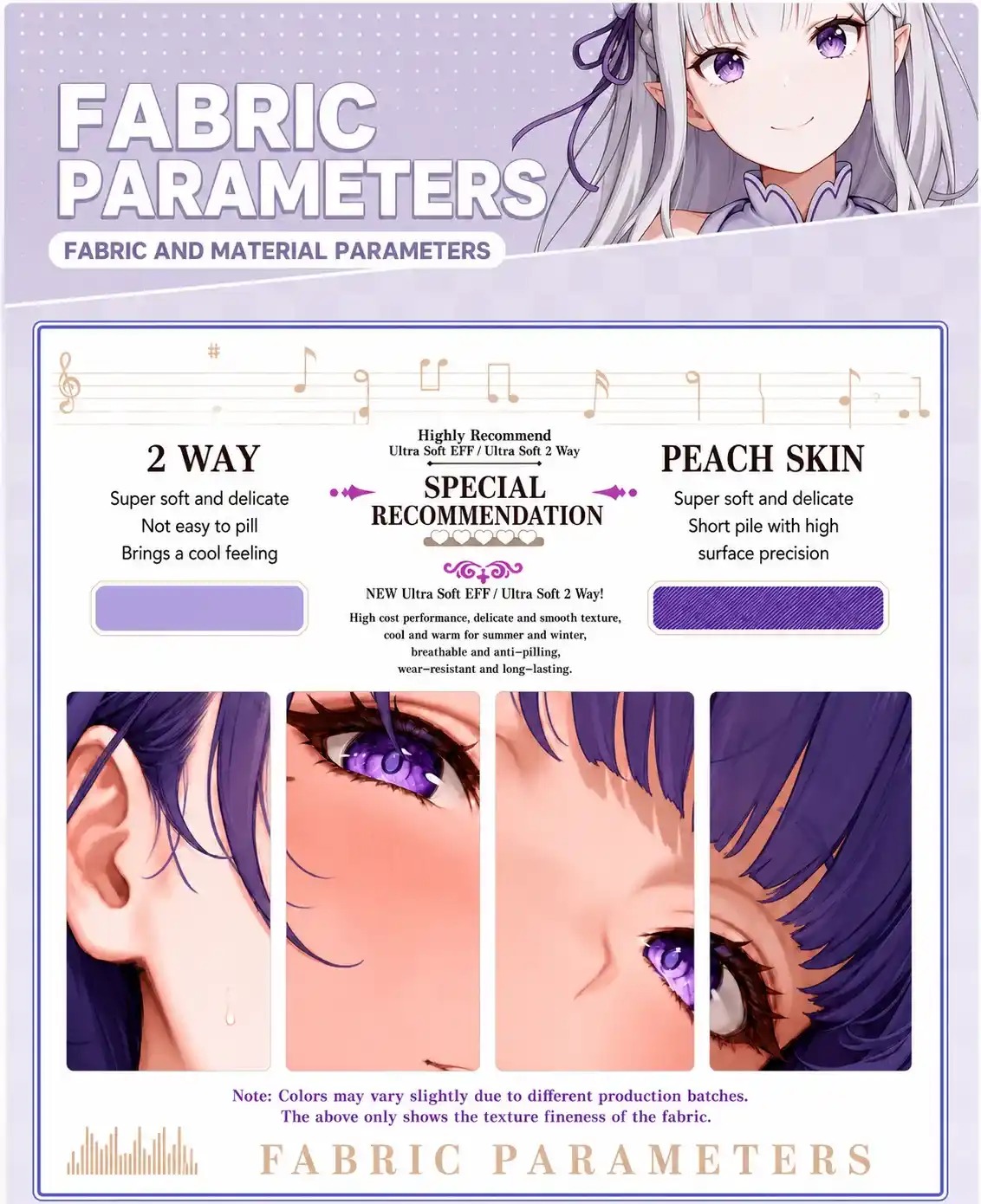 Dakimakura Anime Art Emilia - Re:Zero Kara Hajimeru Isekai Seikatsu Pillow Cover Only Premium Version By Otaku Kingdom