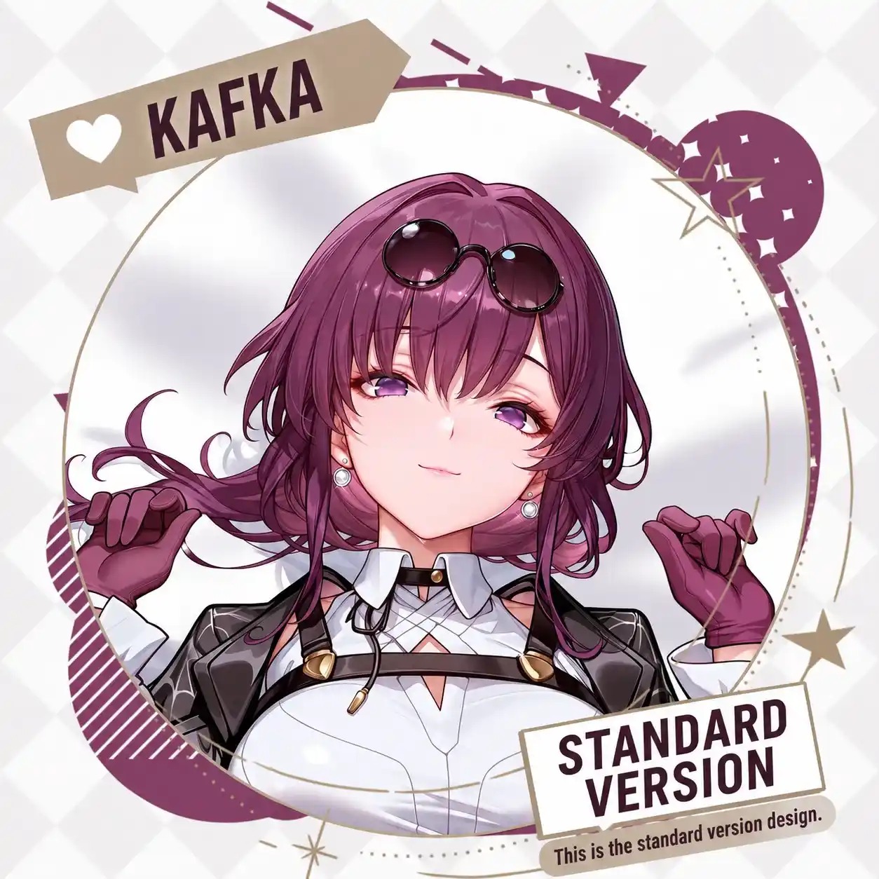 Dakimakura Anime Art Kafka - Honkai Star Rail Pillow Cover Only Premium Version By Otaku Kingdom