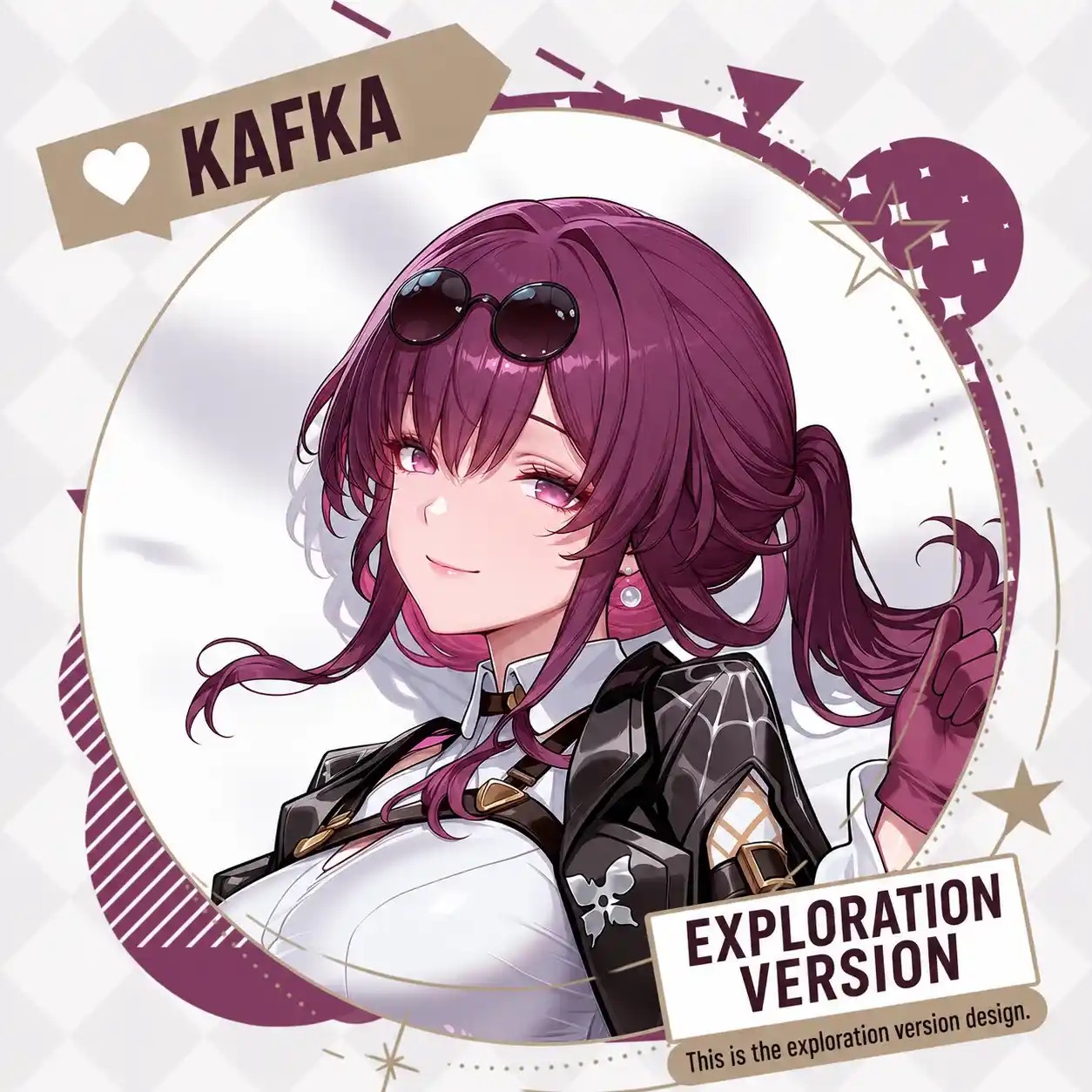 Dakimakura Anime Art Kafka - Honkai Star Rail Pillow Cover Only Premium Version By Otaku Kingdom