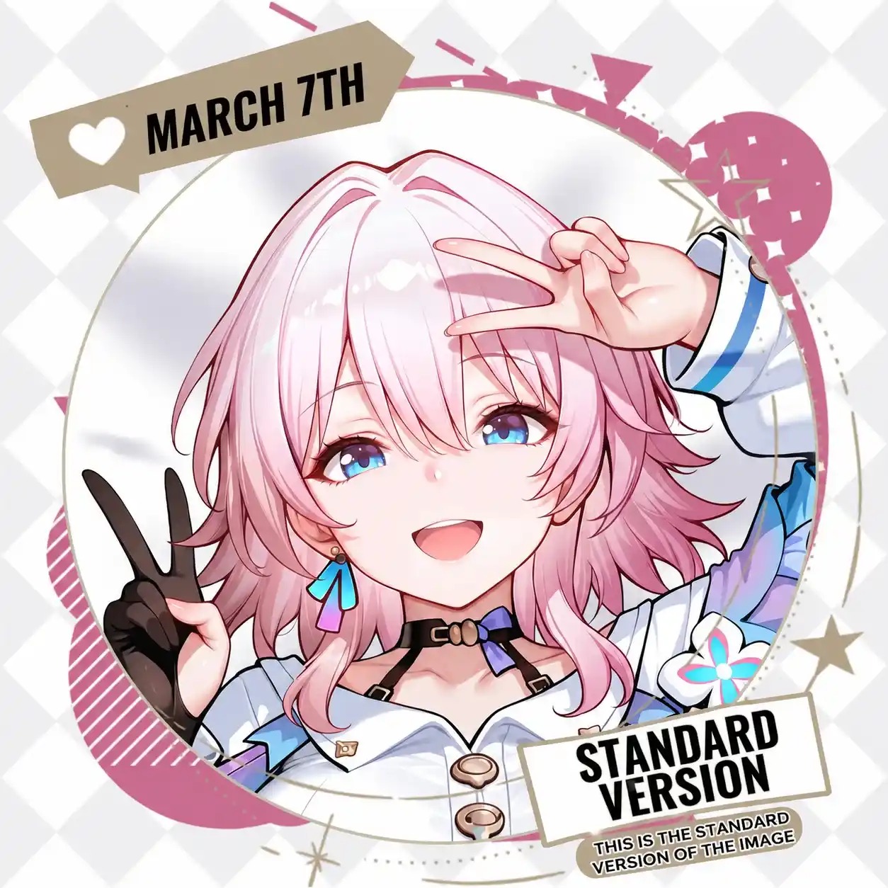 Dakimakura Anime Art March 7th - Honkai Star Rail Pillow Cover Only Premium Version By Otaku Kingdom