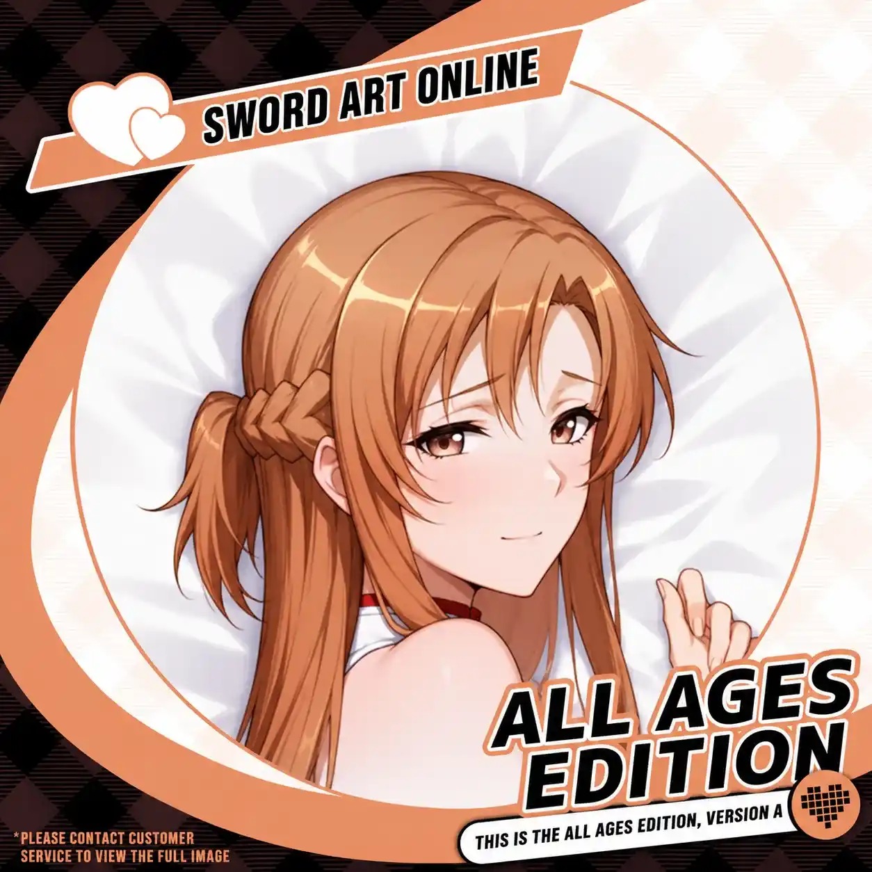 Dakimakura Anime Art Asuna Yuuki - Sword Art Online Pillow Cover Only Premium Version By Otaku Kingdom